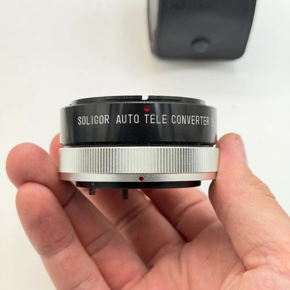 Vivitar Automatic Extension Tube & Soligor 2X Tele Converter for Canon FD Mount